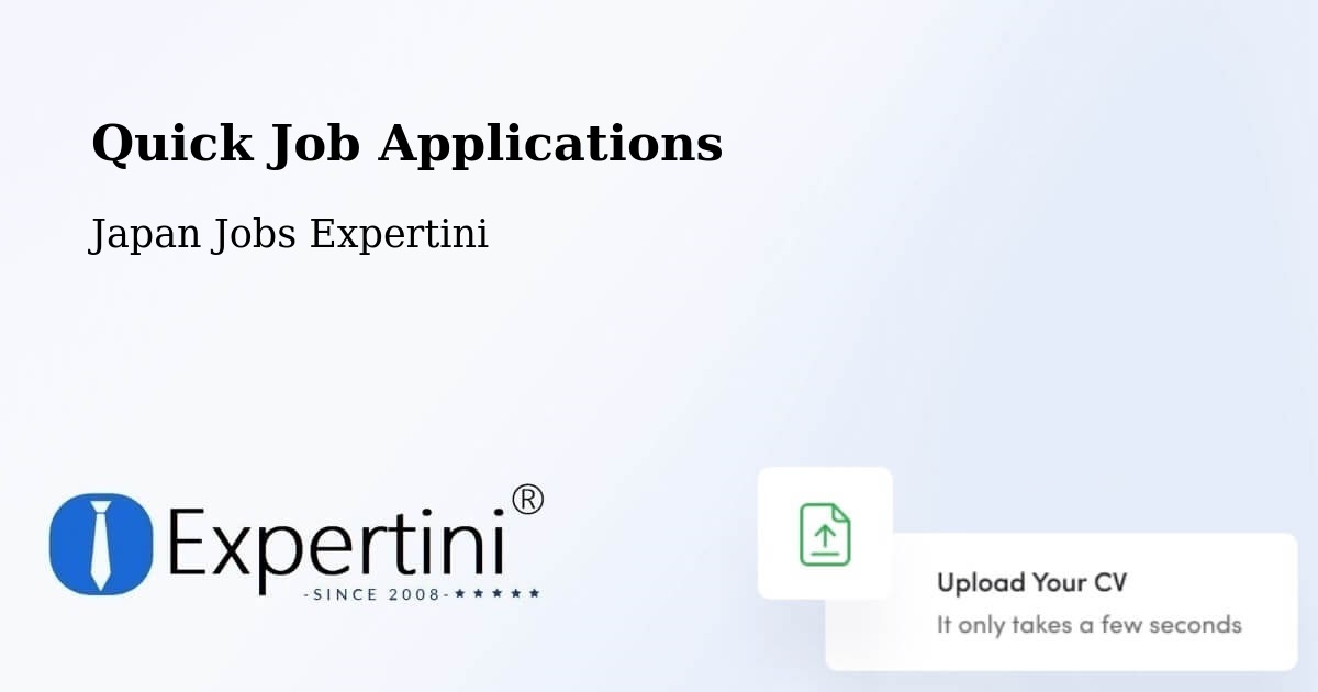 Quick Apply Feature – Hakodate - Japan Jobs Expertini